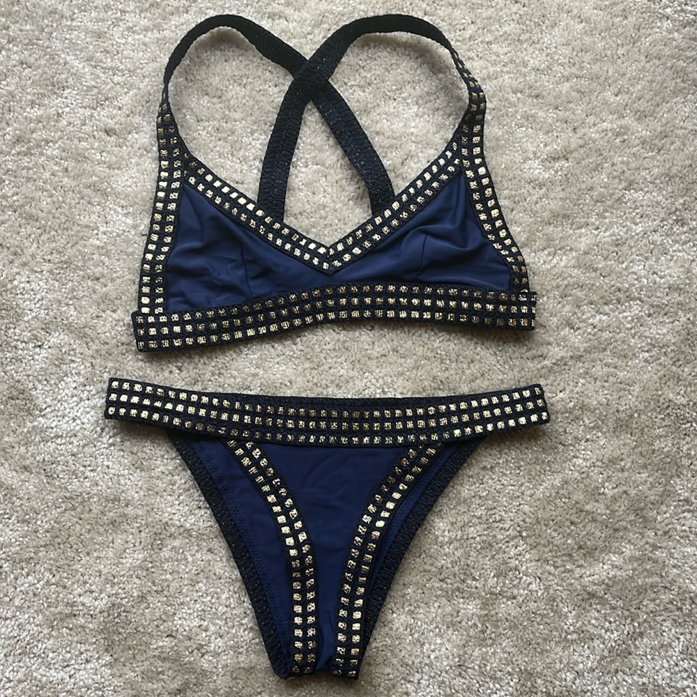 Blue bikini